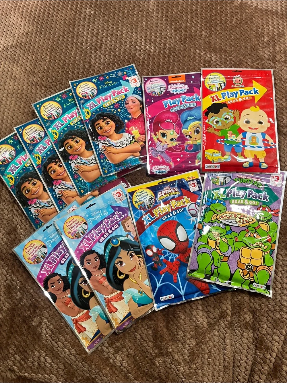 Disney coloring learning packs